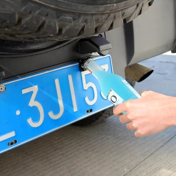 License Plate Mounted Bottle Opener | Bowlift