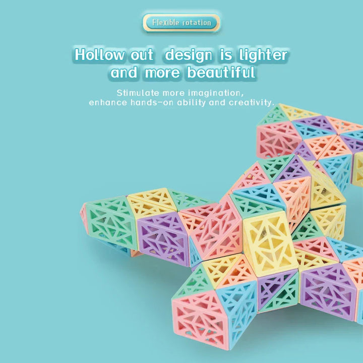 BowLift | Hollowout Magic Ruler – Creative Building Block Set for Building, Turning & Exploring