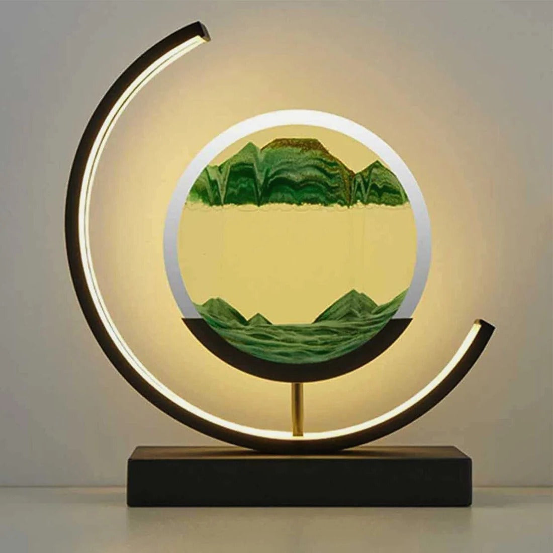 BowLift | 3D Hourglass LED Lamp, Mesmerizing Sand Art for Home Decor