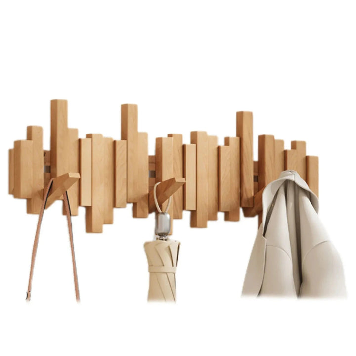 PianoWood Wall Coat Rack – Wooden Piano Key Coat Rack made of Walnut or Beech Wood | Bowlift