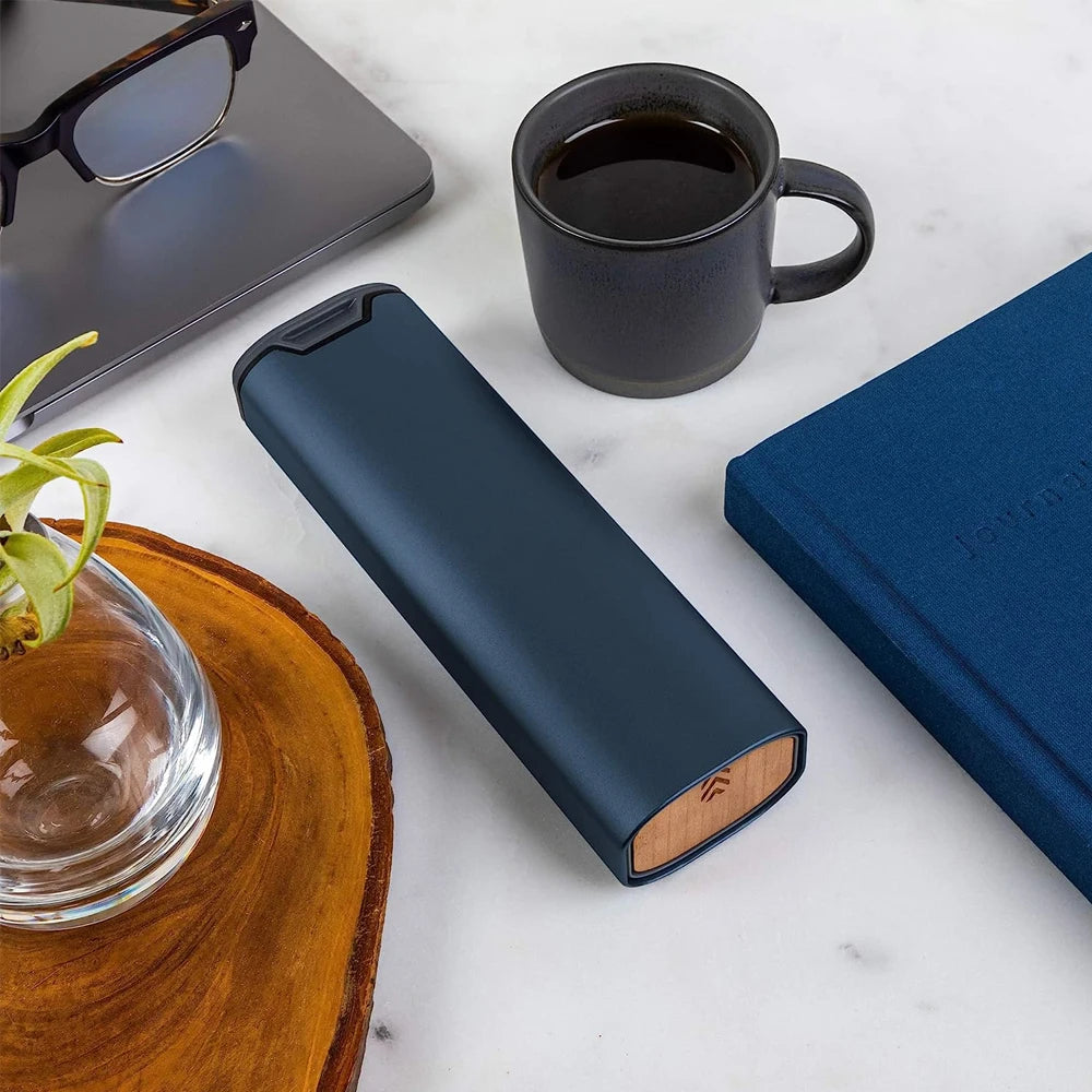 BowLift | MediEase Weekly Pill Organizer – Elegant Wooden & Aluminium Pill Box
