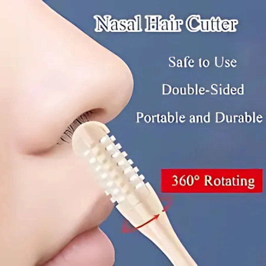 BowLift | Compact Nose Hair Trimmer with 360° Rotating Head – Precise Grooming for Men and Women