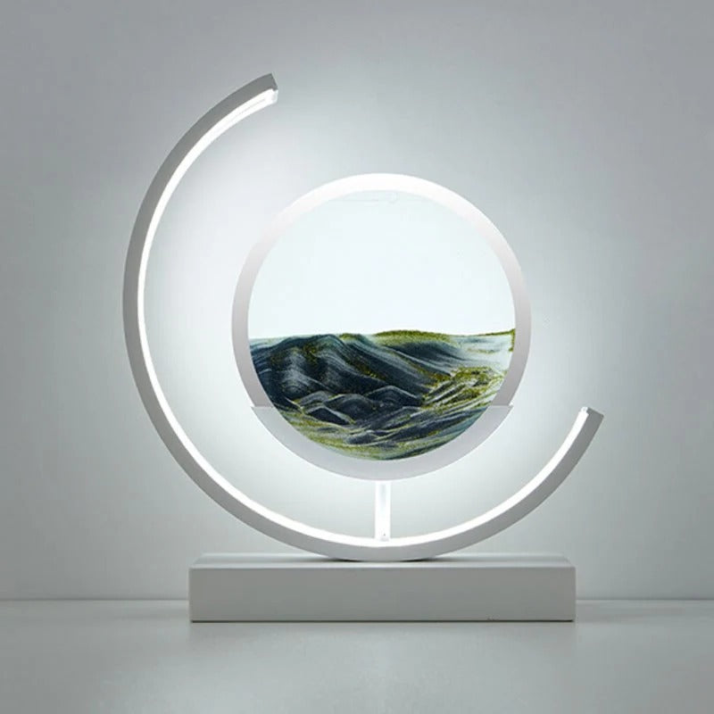 BowLift | 3D Hourglass LED Lamp, Mesmerizing Sand Art for Home Decor