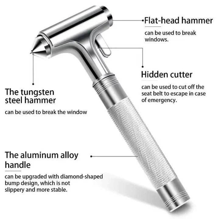 BowLift | Car Escape Tool with Window Breaker and Seatbelt Cutter