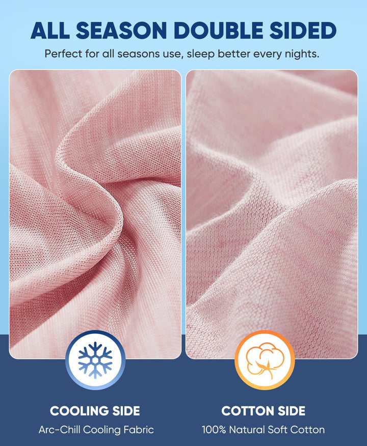 Revolutionary Light Pink Cooling Pillowcases Set of 2 –  Pro Q-Max 0.4 | Bowlift