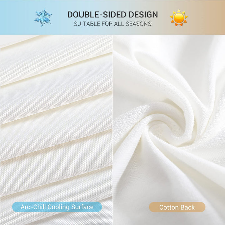Revolutionary White Cooling Pillowcases Set of 2 –  Pro Q-Max 0.4 | Bowlift