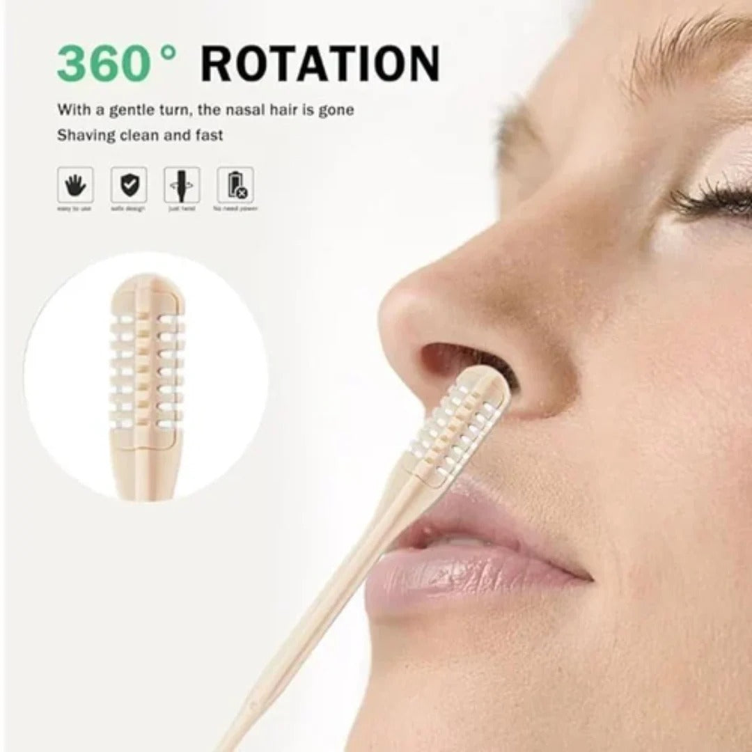 BowLift | Compact Nose Trimmer with 360° Rotating Head – Precision Grooming for Men and Women