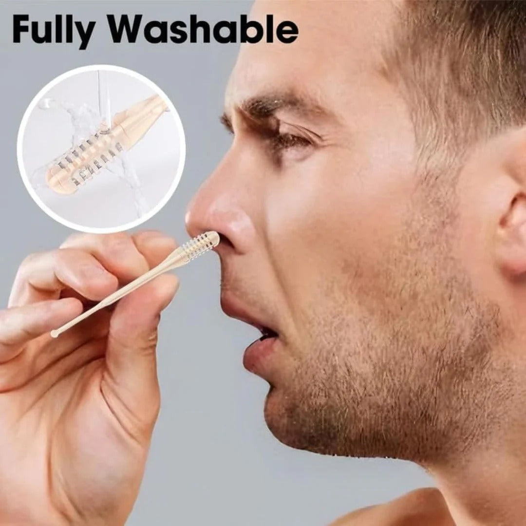BowLift | Compact Nose Hair Trimmer with 360° Rotating Head – Precise Grooming for Men and Women