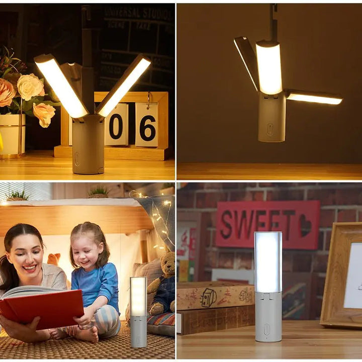 BowLift | All-in-One Camping Lamp | Rechargeable Outdoor Light with Adjustable Brightness & Long Battery Life