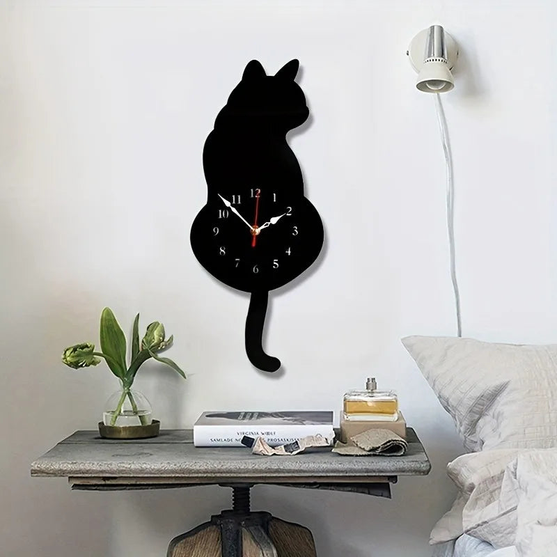 BowLift | Time-Tail Black Cat Clock