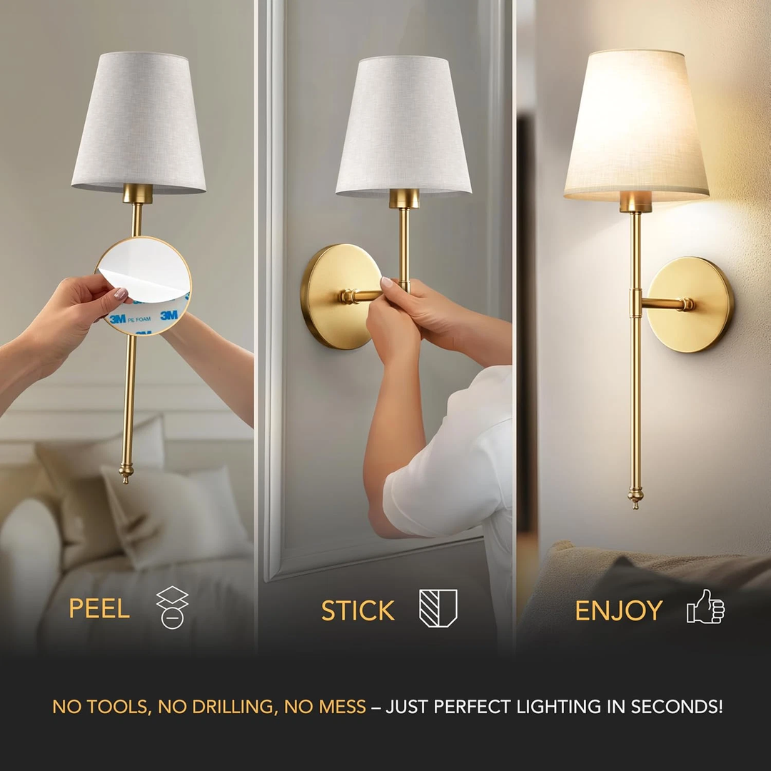 Wireless Wall Sconce Bowlift