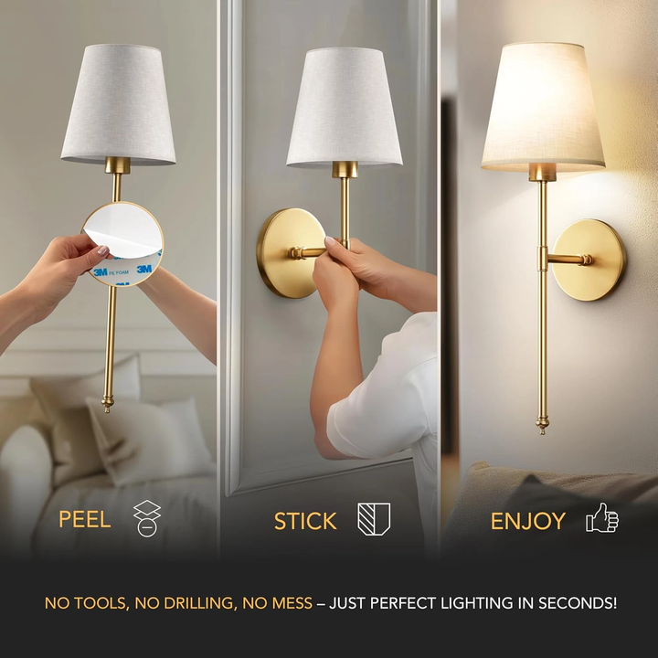 Wireless Wall Sconce Bowlift