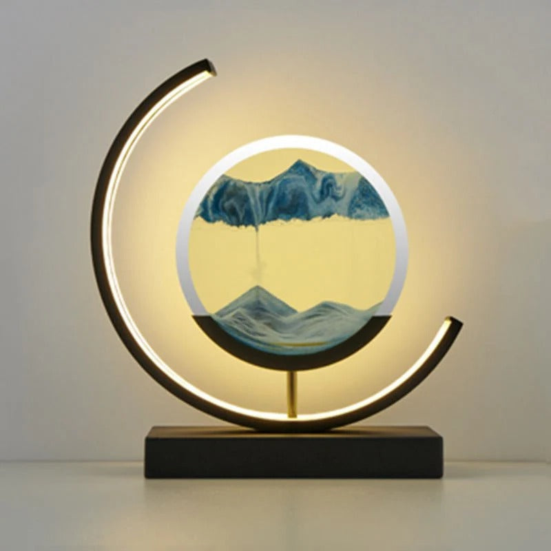 BowLift | 3D Hourglass LED Lamp, Mesmerizing Sand Art for Home Decor