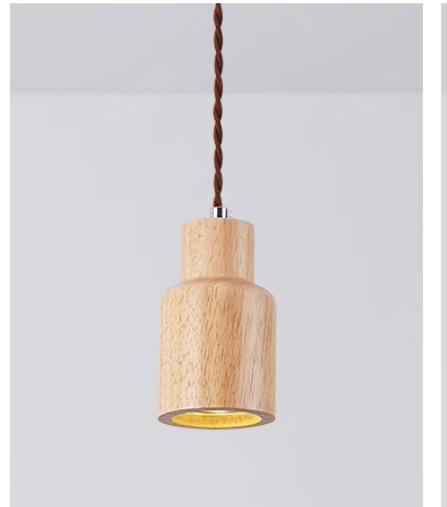 Scandinavian Wooden Pendant Lamp – Minimalist Design for Living Room and Bedroom | Natural Wood Look | Bowlift