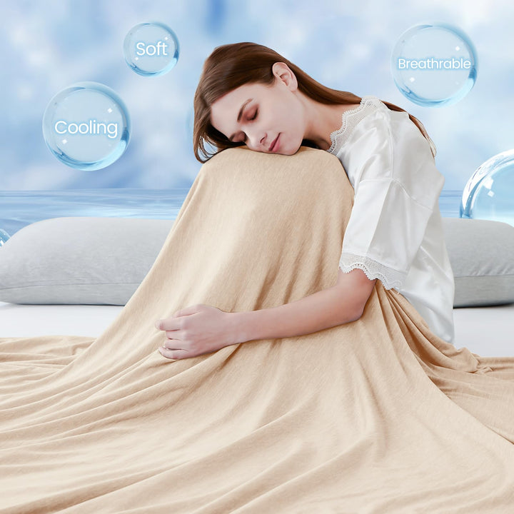 Light Brown Cooling Blanket –  3.0, Q-Max>0.5, Multi-Size Options | Bowlift