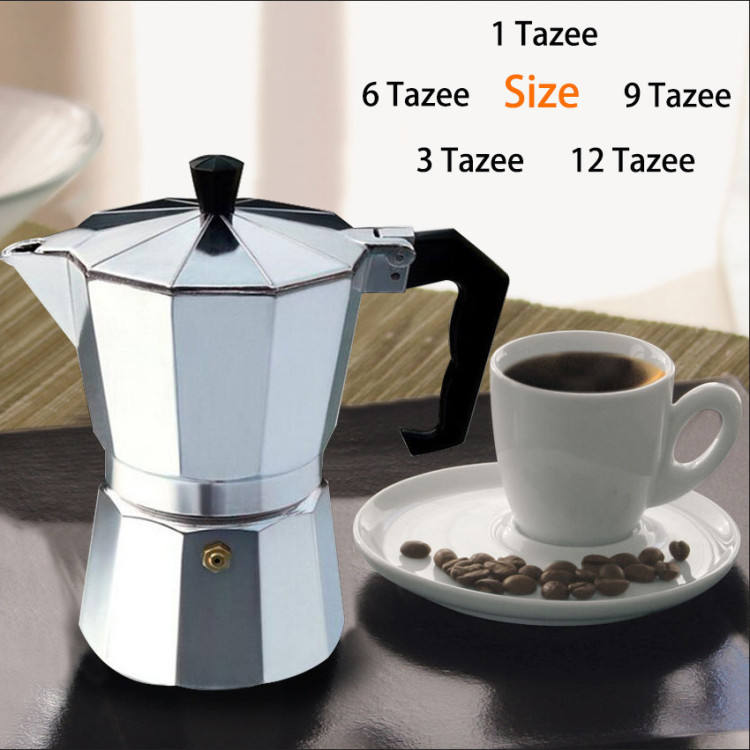 BowLift | Classic Italian Espresso Maker for the Stove - 12 Cup Moka Pot