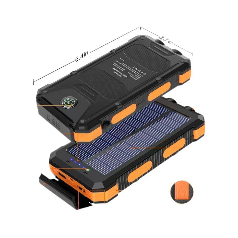 BowLift | Solar Power Bank Waterproof Dual USB Charger