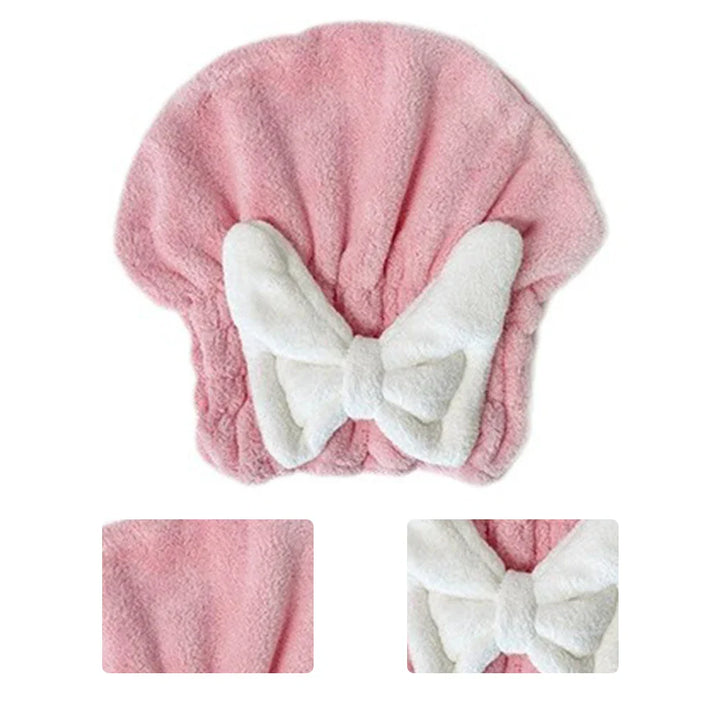 BowLift | QuickDry Microfiber Hair Towel Cap
