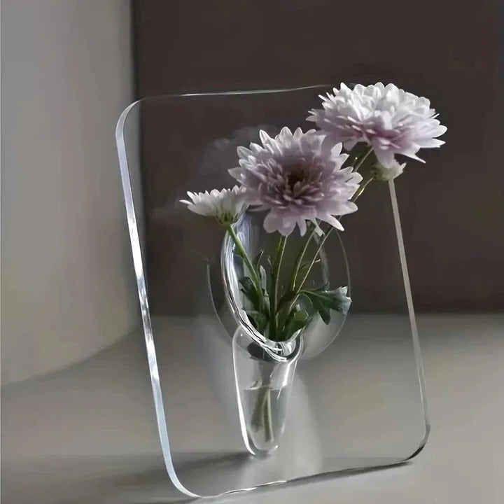 BowLift | Modern Acrylic Picture Frame Flower Vase