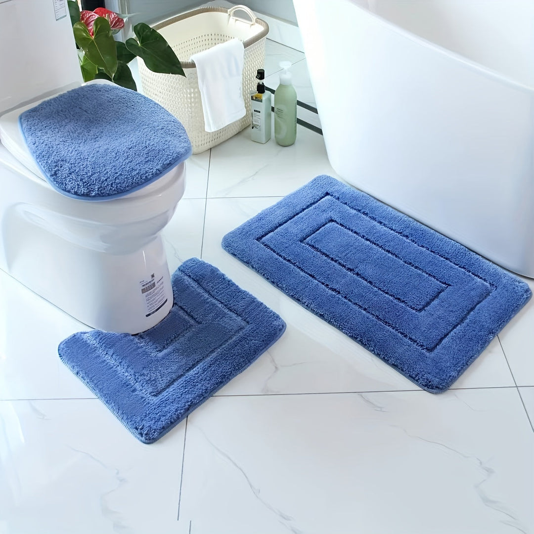 SoftStep Luxe Bath Mat Set – Non-slip, Quick-drying and Washable | Bowlift