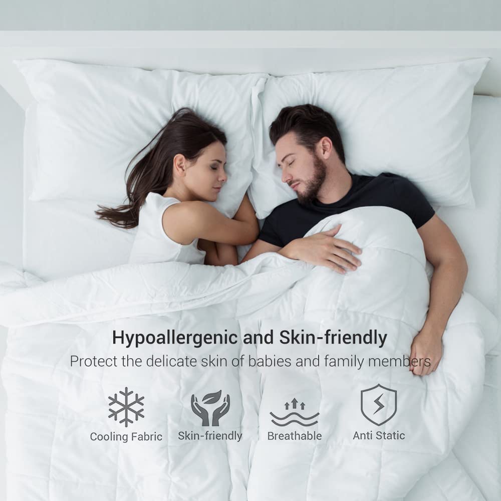 Revolutionary White Cooling Pillowcases Set of 2 –  Pro Q-Max 0.4 | Bowlift