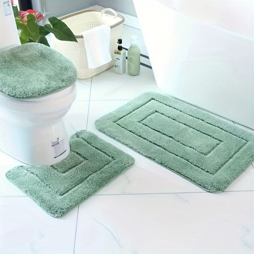 SoftStep Luxe Bathroom Mat Set – Non-Slip, Quick-Drying and Washable | Bowlift