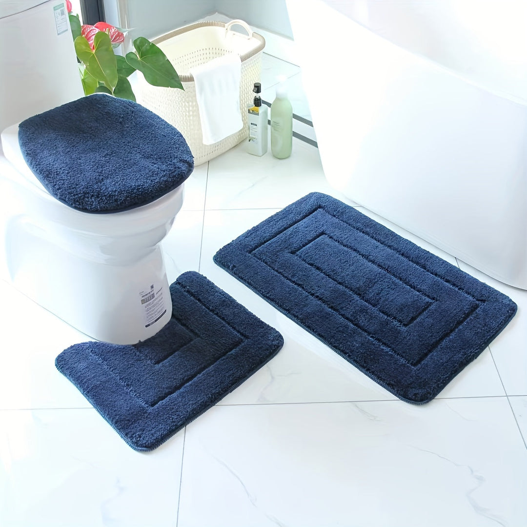 SoftStep Luxe Bathroom Mat Set – Non-Slip, Quick-Drying and Washable | Bowlift