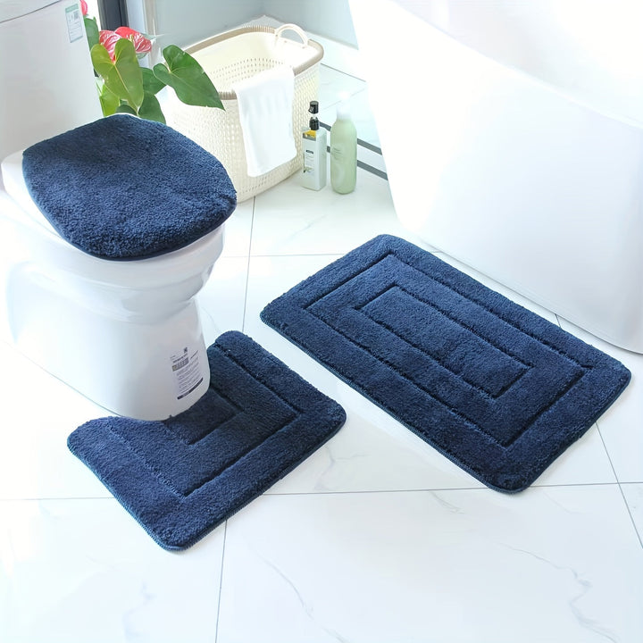 SoftStep Luxe Bathroom Mat Set – Non-Slip, Quick-Drying and Washable | Bowlift