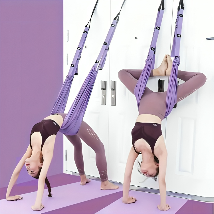 BowLift | LuxAura AeroStretch Aerial Yoga Rope | High-quality, flexible rope for suspended yoga with optimal support and comfort