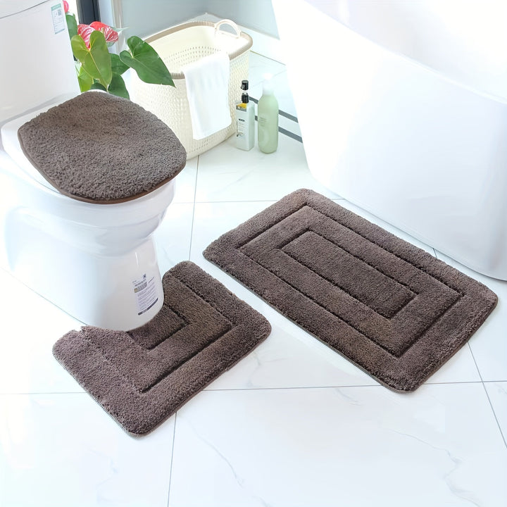 SoftStep Luxe Bathroom Mat Set – Non-Slip, Quick-Drying and Washable | Bowlift