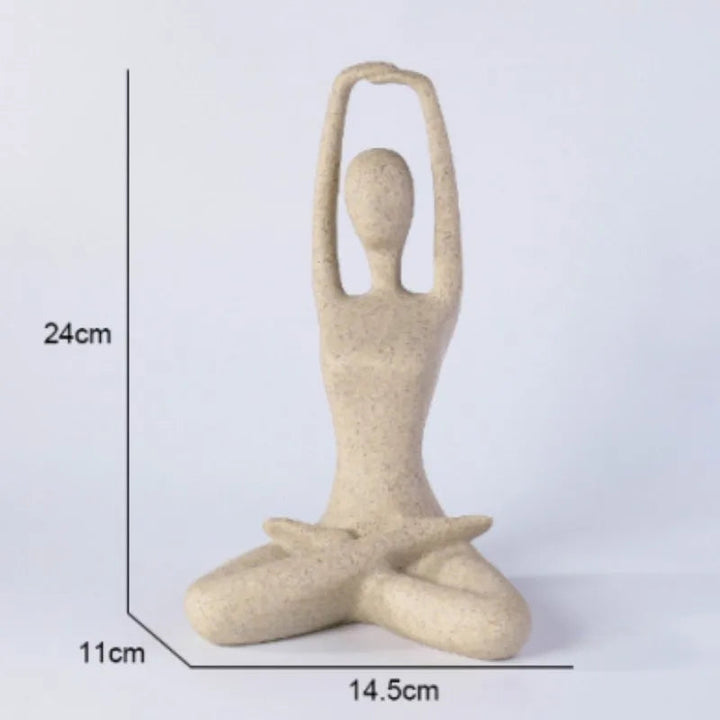 ZenJoy Woman in Yoga Figure – Modern Interior Decoration made of Resin | Bowlift