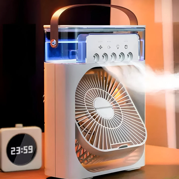 BowLift | 3-in-1 Air Cooler Humidifier | Portable, Adjustable Fan Speeds & Ideal for Bedrooms, Offices & Small Spaces