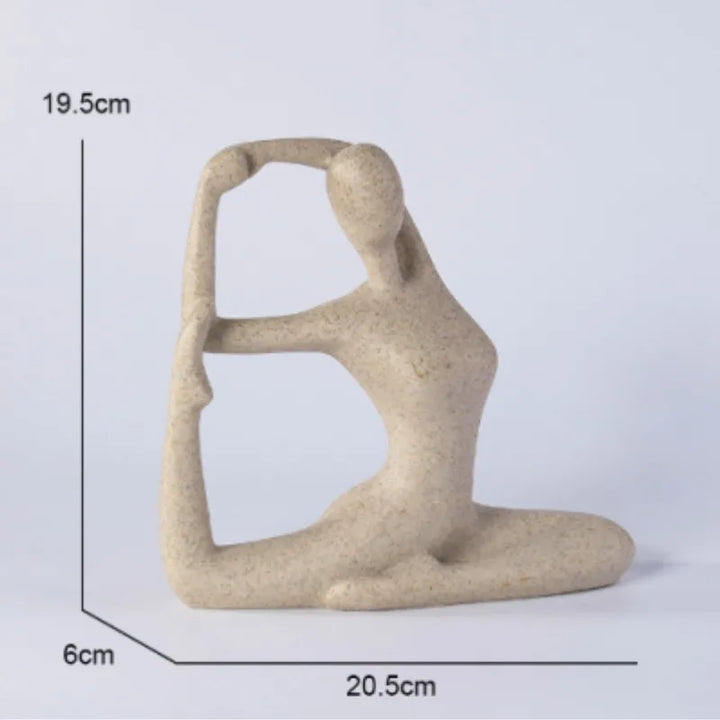 ZenJoy Woman in Yoga Figure – Modern Interior Decoration made of Resin | Bowlift