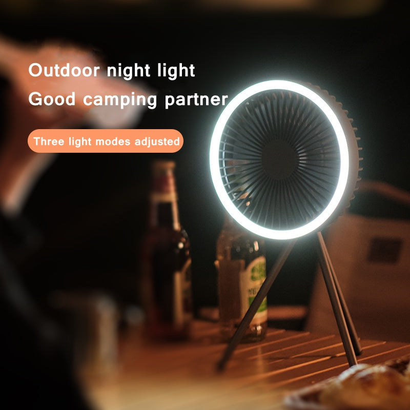 Rechargeable Desk Fan 7inch with Light | Bowlift