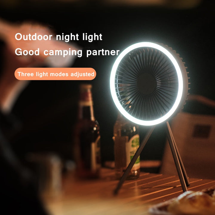 Rechargeable Desk Fan 7inch with Light | Bowlift
