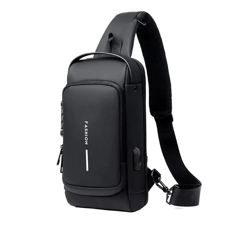 Security backpack with hidden zippers | Bowlift