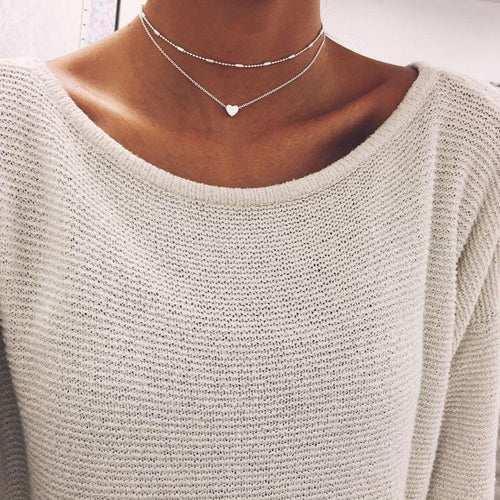Simple Heart Choker | Bowlift