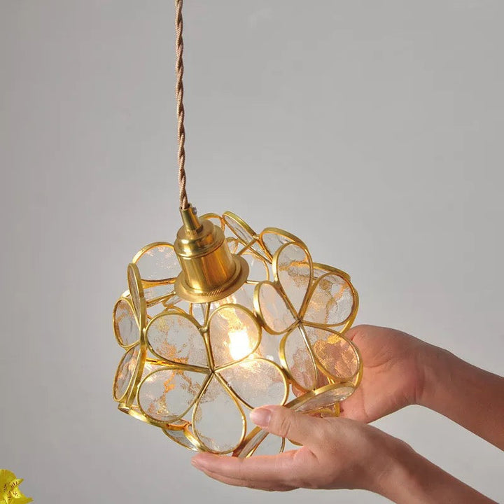 BowLift | Modern Flower Shape Glass LED Pendant Lamp
