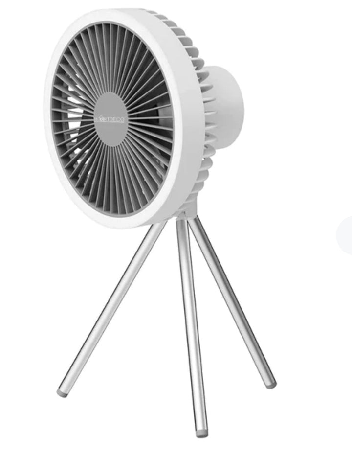 Rechargeable Desk Fan 7inch with Light | Bowlift