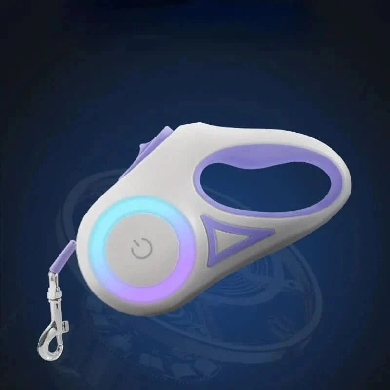 BowLift | Automatic dog lead with LED light, USB rechargeable battery & 3m length for safe walks