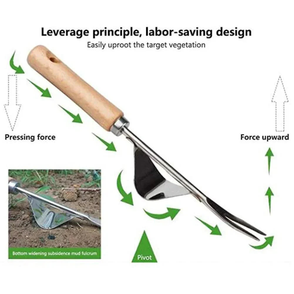 BowLift | GardenPulse Precision Weed Tool – Precision weed remover with comfort grip