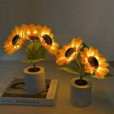 BowLift | Shimmering Sunflower LED Table Lamp