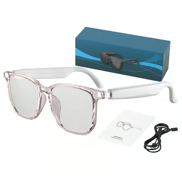 BowLift | Smart Translation Glasses | AI Real-Time Voice Translator | Bluetooth 5.4 with Open-Ear Speakers