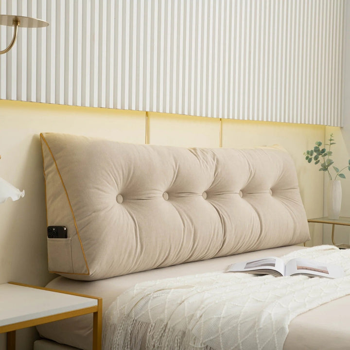 BowLift | Ergonomic Wedge Pillow | Back & Neck Support with Removable Cover for Bed & Sofa Relaxation