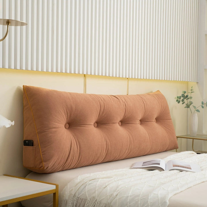 BowLift | Ergonomic Wedge Pillow | Back & Neck Support with Removable Cover for Bed & Sofa Relaxation
