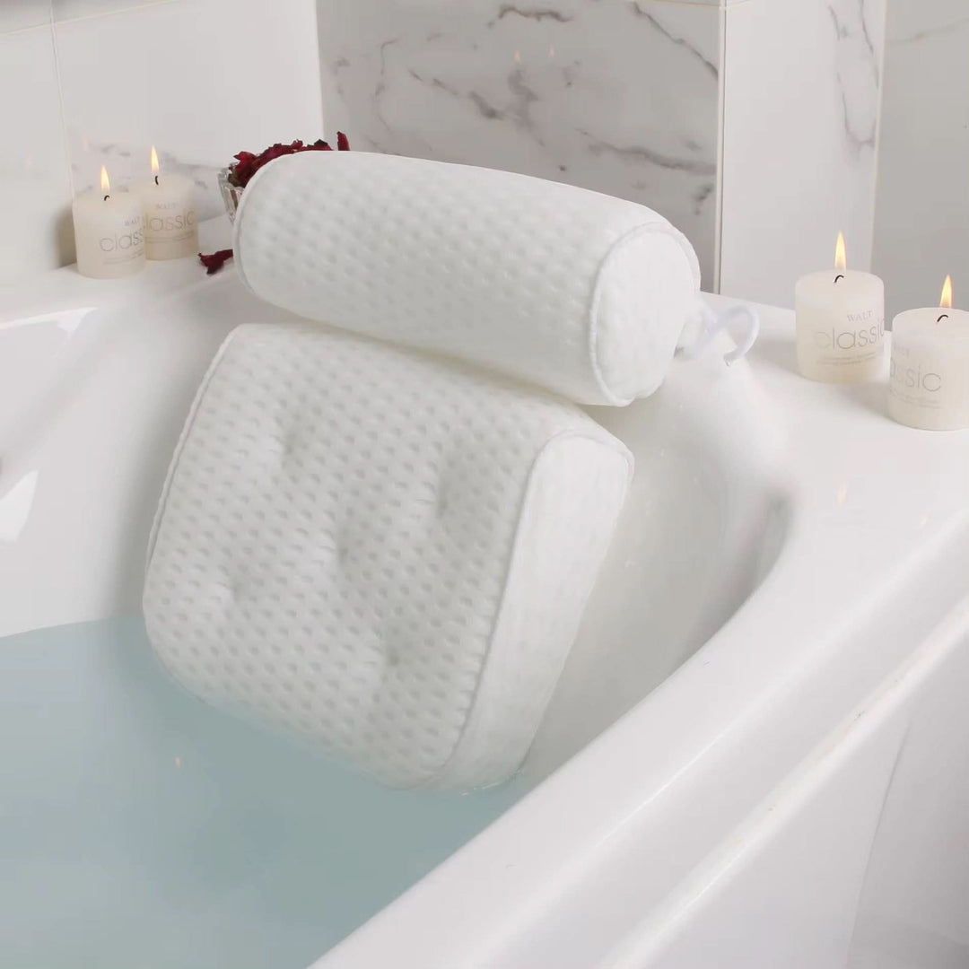 BowLift | RELAXURA – Bath headrest made of 4D mesh, ergonomic & non-slip