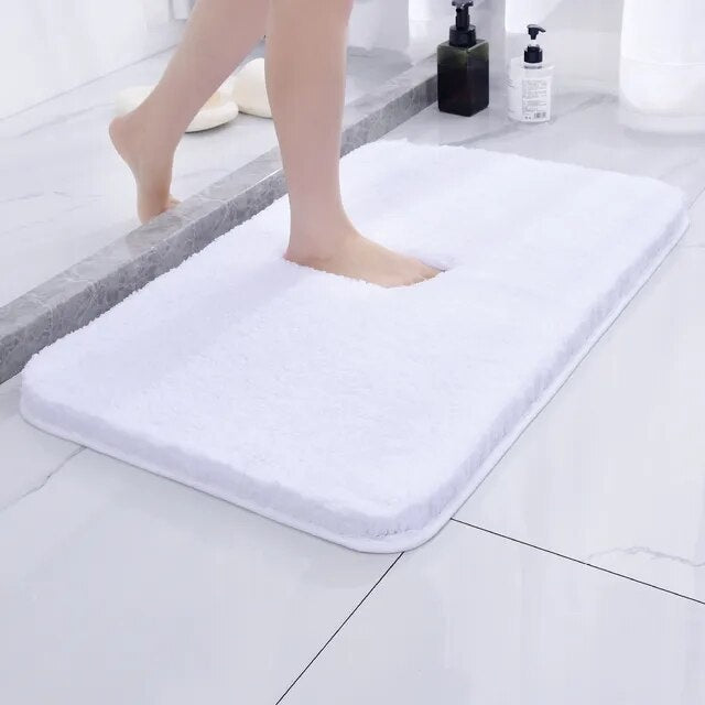 BowLift | Non-slip Bath Mat Quick-drying Microfiber 50 x 80 cm Luxury Comfort Safety