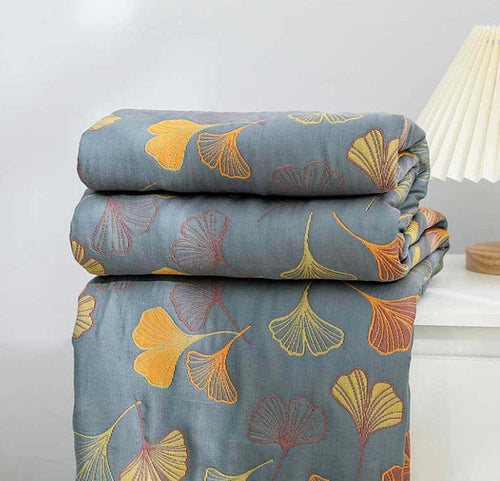 BowLift | Ginkgo Leaf Throw Blanket
