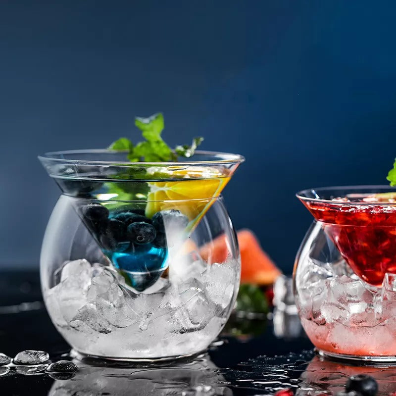 BowLift | Crystal Iced Cone Cocktail Glass