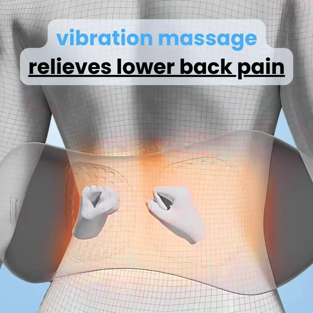 BowLift | Back Pain Massager with Heat & Vibration, Spinal Support for Sciatica Relief, Lower Back Pain & Posture Correction – 3-in-1 Home Therapy